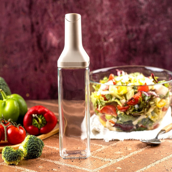 SZKLANA BUTELKA 500ml Z NALEWAKIEM DO OCTU I OLIWY KINGHOFF KH-2004