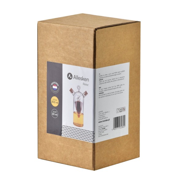 Butelka do oliwy i octu Peter 300ml oliwa, 30ml ocet do kuchni