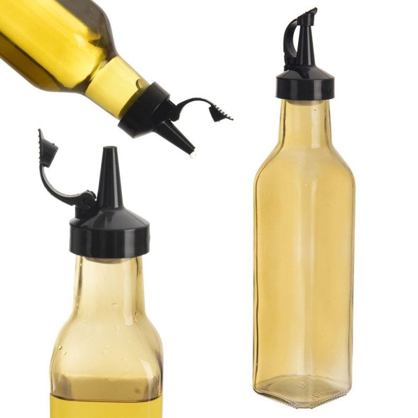 Butelka do oliwy i octu ORION 143774, szklany pojemnik z dozownikiem 265 ml