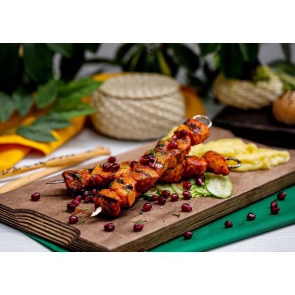 Szczypce do grilla, E-6241 szpile stalowe 60 cm do szaszłyków