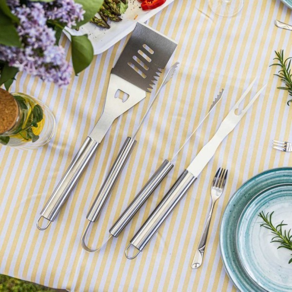 Szczypce do grilla, Kinghoff KH-1919 – zestaw przyborów do grillowania