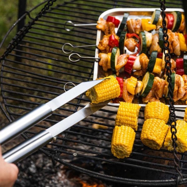 Szczypce do grilla, Kinghoff KH-1919 – zestaw przyborów do grillowania