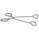 Szczypce do grilla, BBQ 489164, metalowe czarne 31,5 cm — do grillowania