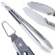 Szczypce do grilla, BBQ 489166, stalowe 39 cm — do obracania potraw na grillu