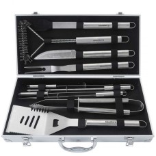 Szczypce do grilla Klausberg KB-7901 — zestaw przyborów w walizce