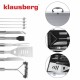 Szczypce do grilla Klausberg KB-7901 — zestaw przyborów w walizce