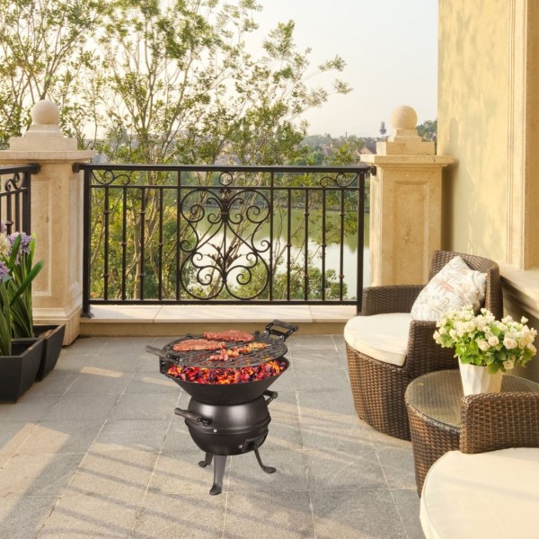 Гриль-мангал, Brunbeste BB-2645, чавунний вугільний — для садового барбекю (решітка/аксесуар)