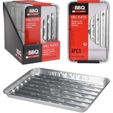 Komplet tac grillowych aluminiowych 5 sztuk do akcesoriów grillowych