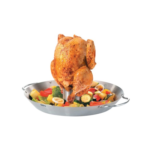 Wok grillowy GEFU do kurczaka i warzyw na grilla
