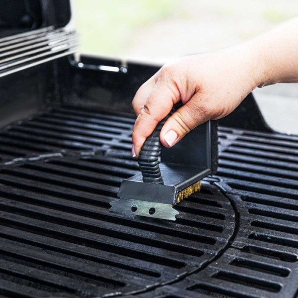 Szczotka do czyszczenia rusztu, Kinghoff KH-1913, 3w1, do grilla