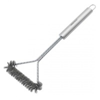 Szczotka do czyszczenia rusztu, Kinghoff KH-1915, stalowa, do grilla