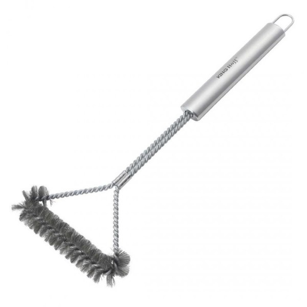 Szczotka do czyszczenia rusztu, Kinghoff KH-1915, stalowa, do grilla