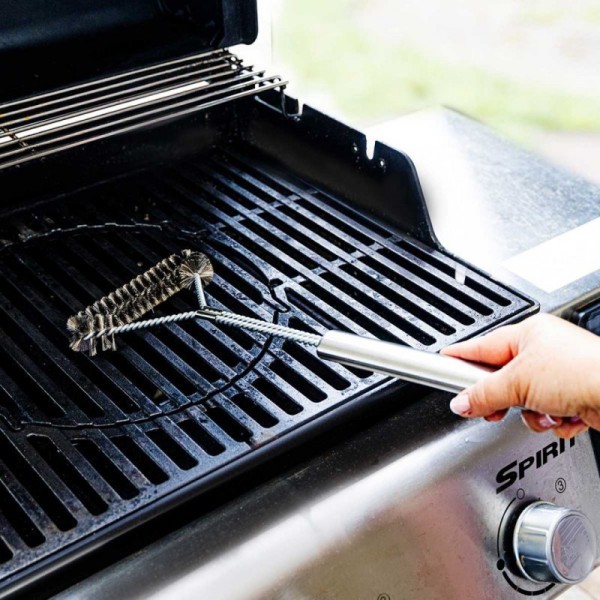 Szczotka do czyszczenia rusztu, Kinghoff KH-1915, stalowa, do grilla