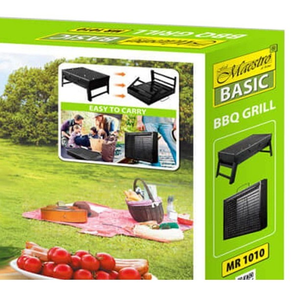 Składany grill walizkowy Maestro MR-1010 do grillowania na kempingu 43x29x22 cm