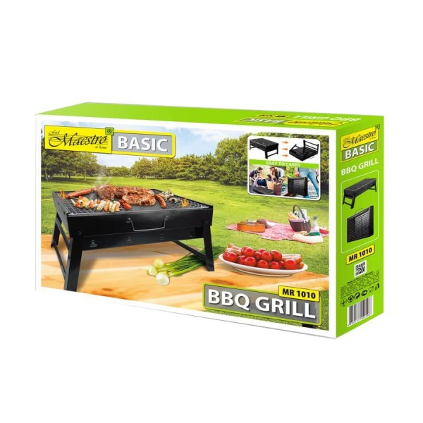 Składany grill walizkowy Maestro MR-1010 do grillowania na kempingu 43x29x22 cm