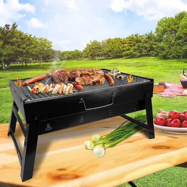 Składany grill walizkowy Maestro MR-1010 do grillowania na kempingu 43x29x22 cm