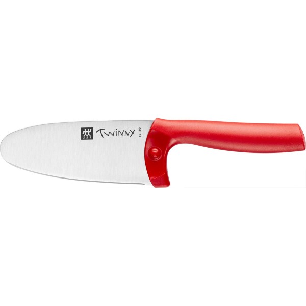 Ніж кухонний Zwilling Twinny, шеф-нож 10 см, червоний для нарізання та подрібнення
