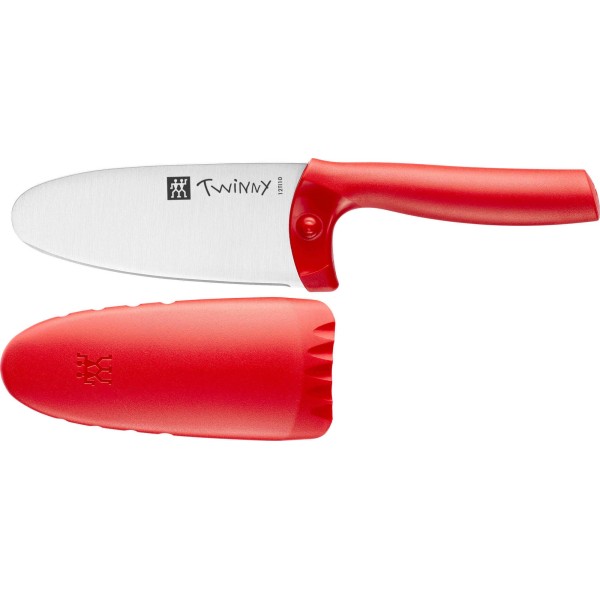 Ніж кухонний Zwilling Twinny, шеф-нож 10 см, червоний для нарізання та подрібнення