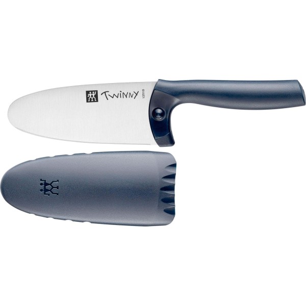 Ніж кухонний Zwilling Twinny, ніж шефа 10 см, синій для точного нарізання