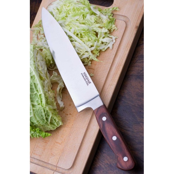 Nóż szefa kuchni Kinghoff KH-3440 stalowy 22 cm do krojenia