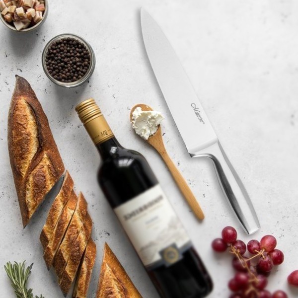 Ніж шефа, Maestro MR-1473, 20 см, стальний кухонний — для нарізання та готування