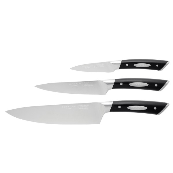 Ніж набір, Scanpan, Classic 3 шт — набір шеф-ножів для нарізки й підготовки продуктів