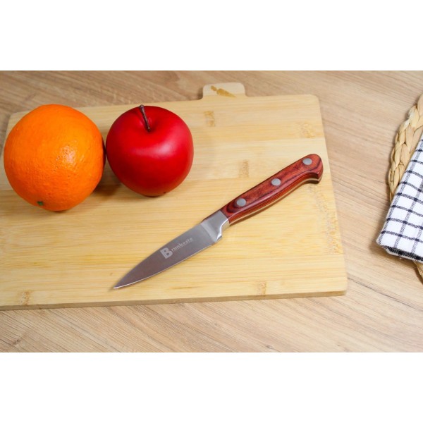 Ніж кухонний, BRUNBESTE BB-1554, універсальний для нарізки овочів, сталь, малий