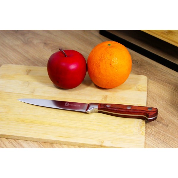 Ніж кухонний, BRUNBESTE BB-3764, для нарізки овочів 20 см, сталь, гострий