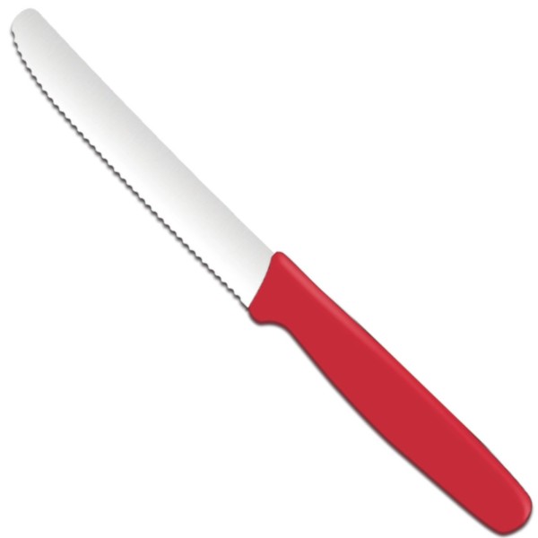 Ніж універсальний Fiskars 112/211 мм зубчастий червоний для кухні
