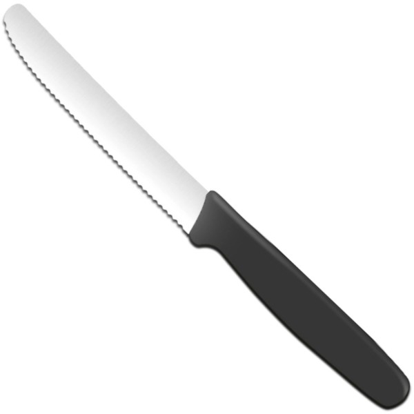 Універсальний кухонний ніж Victorinox 112/211 мм зубчастий, чорний