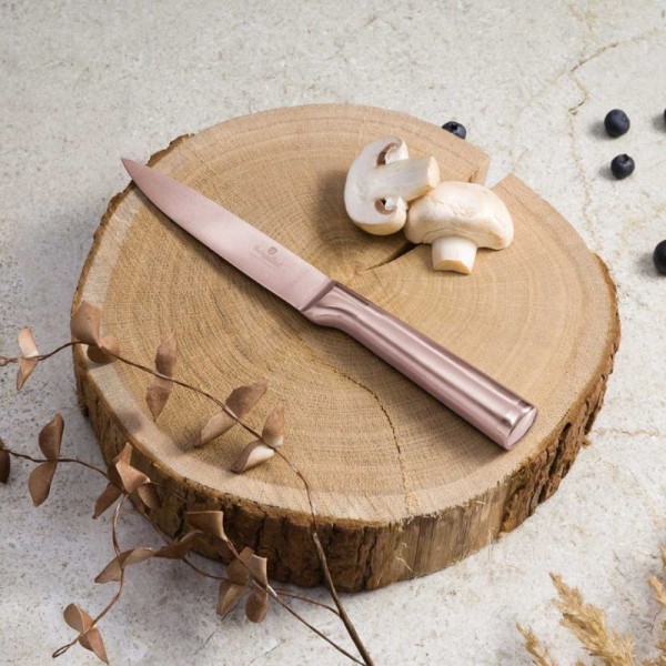 Ніж Berlinger Haus BH-2938, універсальний 12,5 см, стальний, Rose Gold — для різання і нарізки на кухні