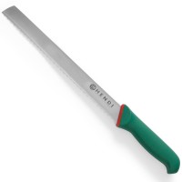 Nóż do chleba Hendi 843888 green line ząbkowany 380 mm do pieczywa