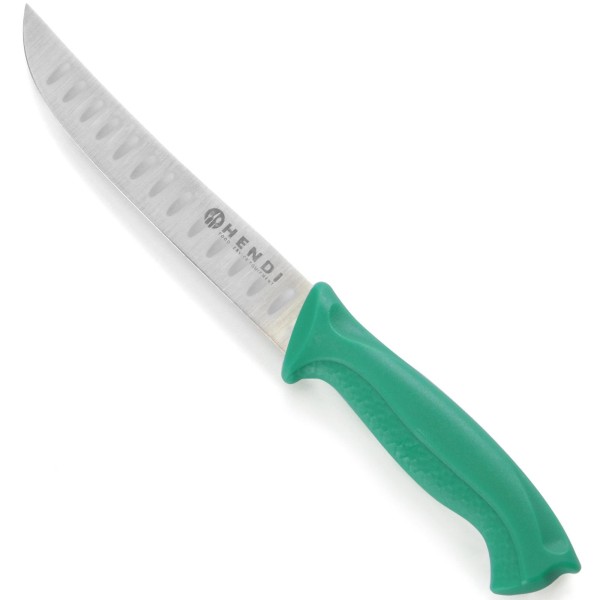 Nóż do warzyw i owoców HENDI 842317 zielony 230mm szlif kulowy HACCP