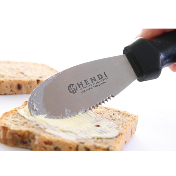 Ніж для намазування, Hendi 855768, зубчастий, нержавіюча сталь — для хліба та пасти