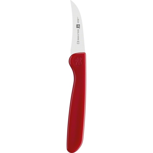 Nóż do warzyw ZWILLING Twin Grip 5 cm czerwony do obierania