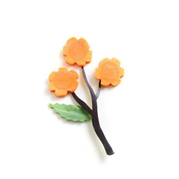 Nóż do dekoracji warzyw Hendi 856048, kanałowy, stal nierdzewna