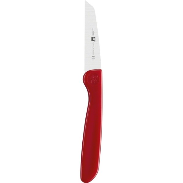 Nóż do warzyw Zwilling Twin Grip 7 cm czerwony do obierania