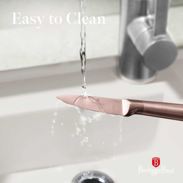 Nóż do obierania, Berlinger Haus BH-2939, 9,5 cm, stalowy, rose gold