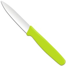 Ніж кухонний Victorinox для чищення овочів 192 мм, з гострим кінцем, зелений