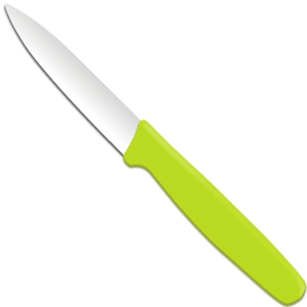 Ніж кухонний Victorinox для чищення овочів 192 мм, з гострим кінцем, зелений