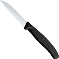 Nóż do obierania Victorinox seria Classic ząbkowany 80 mm czarny uchwyt