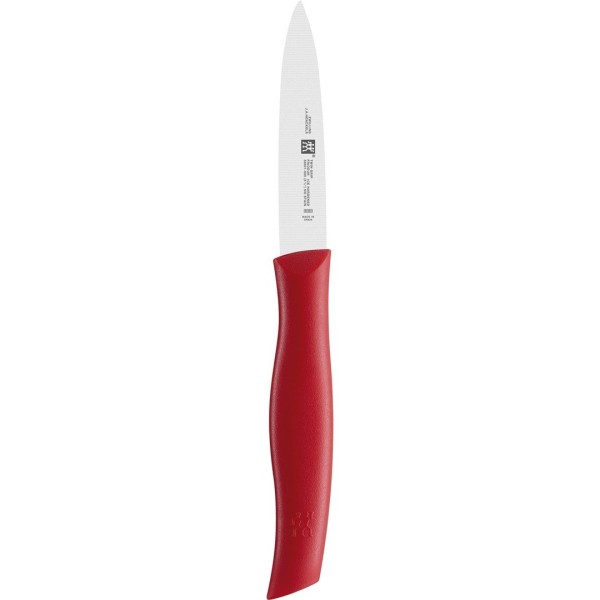 Nóż do warzyw Zwilling Twin Grip 9 cm czerwony do precyzyjnego krojenia
