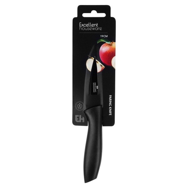 Ніж для чищення овочів, EXCELLENT HOUSEWARE 259732, сталь чорна, 19 см