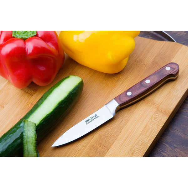 STALOWY NÓŻ DO OBIERANIA KINGHOFF KH-3436 8,5cm