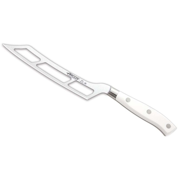 Nóż do sera, Riviera, Riviera White 145 mm, stal nierdzewna, do serów miękkich i twardych