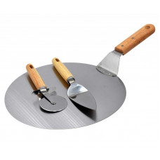 ŁOPATA ŁOPATKA DO PIZZY 30 cm Z PRZYBORAMI 2935