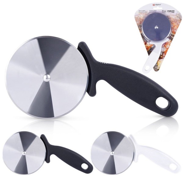 Nóż do pizzy, ALPINA 259270, radełko stalowe 20,5 cm — duże rękojeść