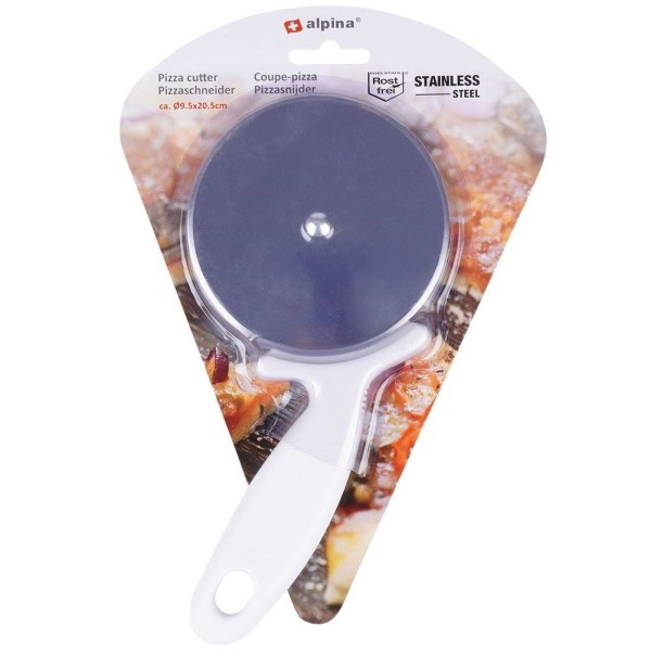 Nóż do pizzy, ALPINA 259270, radełko stalowe 20,5 cm — duże rękojeść