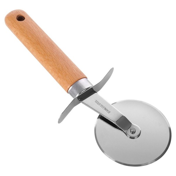 Nóż do pizzy, EXCELLENT HOUSEWARE 259369, radełko stalowe okrągłe 19,5 cm