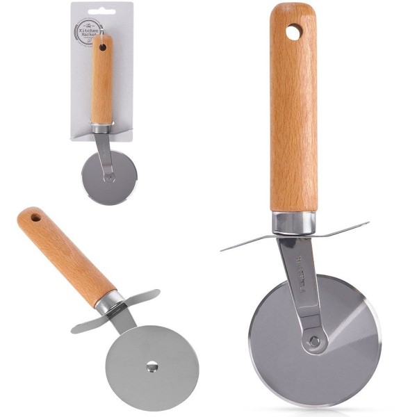 Nóż do pizzy, EXCELLENT HOUSEWARE 259369, radełko stalowe okrągłe 19,5 cm